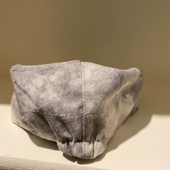 Men’s Gray two tone flat cap hat S/M - Picture 4 of 6